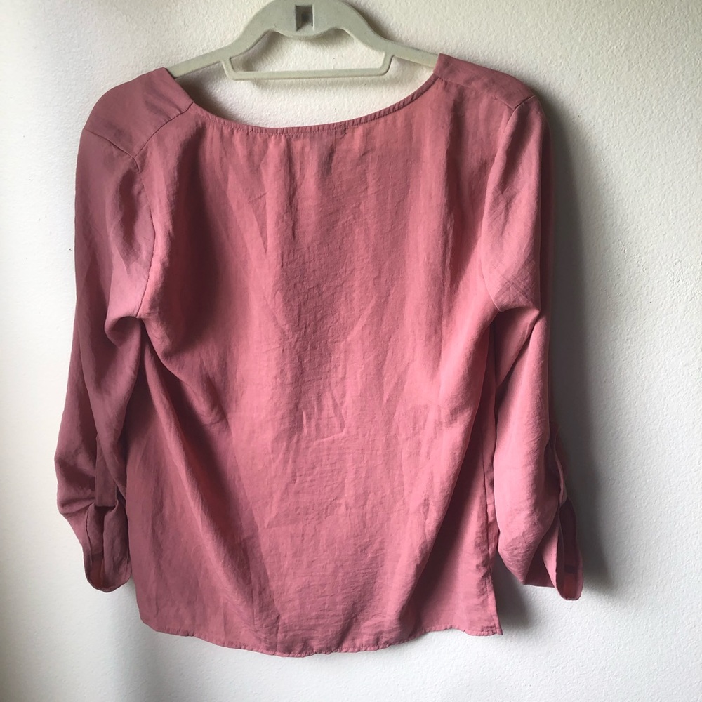 Pink / coral work blouse - Picture 4 of 5